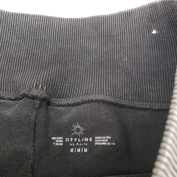 Aerie Offline Hi Rise Bike Short Womens Medium Gray 7" Pull On Athletic Stretch - Picture 5 of 8